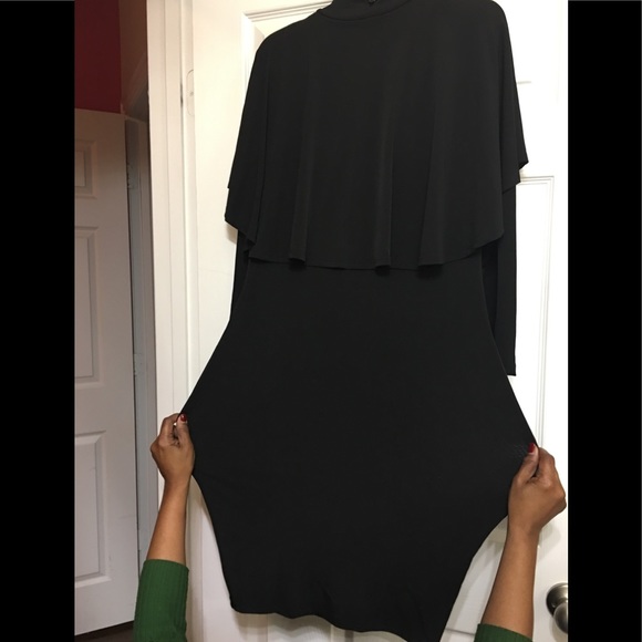 Turtle Neck Cape Dress - Picture 6 of 6
